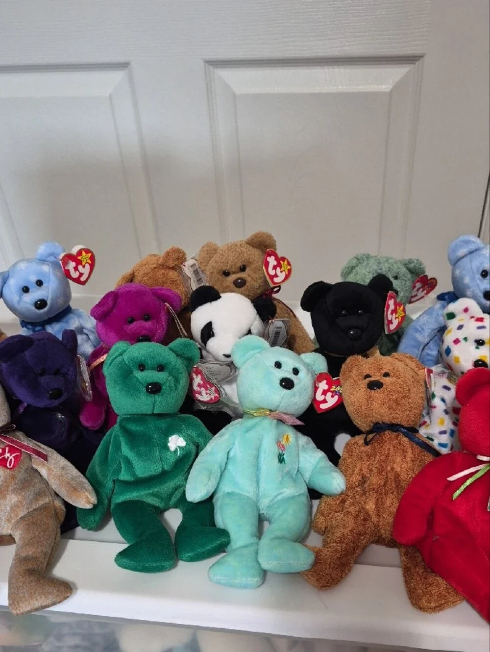Ty Beanie Babies Plush Bear Collection - Lot Of 26